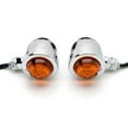 thumbnail image 2 of Krator Motorcycle 2 pcs Chrome Amber Turn Signals Lights Compatible with Victory Vision Street Tour, 2 of 5