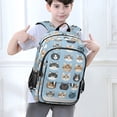 thumbnail image 6 of FORMRS Unisex School Backpack 17" Student Travel Bag with Laptop Compartment, Vibrant Cute Cat, 6 of 7