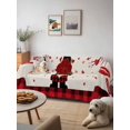 thumbnail image 6 of Red Gnomes Valentines Sofa Covers for 2-3 Cushion Couch L-Shaped Sectional, Love Heart Tree Roses Plaid Rustic Washable Sofa Covers Slipcover for Living Room Furniture, Couch Cover Blanket 71"x134", 6 of 9