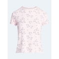 thumbnail image 6 of Joyspun Women’s Scoop Neck Sleepwear Modal Tee with Short Sleeves, Sizes S-3X, 6 of 6
