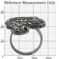 thumbnail image 2 of Ruthenium Brass Ring with Top Grade Crystal in Jet for Women Style 0W282, 2 of 7