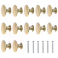 thumbnail image 1 of 12pcs Golden Metal Door Knobs Mini Knobs Small Handles Jewelry Wooden Box Drawer With Screw Furniture Hardware, 1 of 5