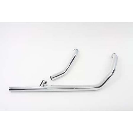 2 into 1 Exhaust Pipe Header Chrome,for Harley Davidson,by