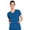 Royal w/ Pink Ribbon, variant on Smitten Women's V-Neck Solid Scrub Top - S101027