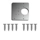 thumbnail image 2 of Placa de reparación de bisagras para cajones de muebles y gabinetes, accesorio de reparación de placas de acero inoxidable para ventanas., 2 of 2