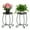 2 Pack, variant on 1 Pack Indoor Outdoor Side Table, Weather Resistant Black Metal Side Table for Patio Balcony Yard Porch Garden, Plant Stand for Indoor Outdoor Use