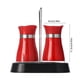 thumbnail image 3 of 2-Piece Glass Refillable Spice Shaker Set with Stainless Steel Lid and Storage Rack for Kitchen Camping RV Cooking, 3 of 6