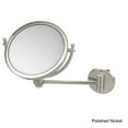 thumbnail image 5 of 8-in Wall Mounted Make-Up Mirror 2X Magnification in Satin Chrome, 5 of 5