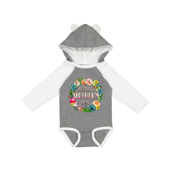 Inktastic Happy Mother's Day- flowers Boys or Girls Long Sleeve Baby Bodysuit