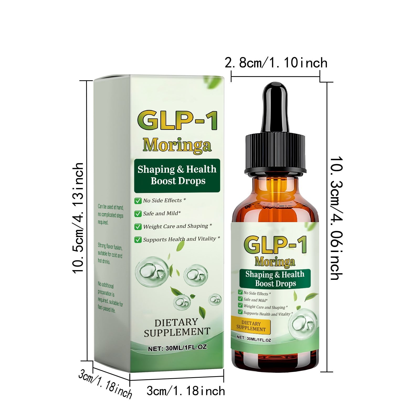 amazon glp 1 drops Moringa GLP-1 Drops Organic Advanced Formula for Gut Support & Energy Boost  30ml 1 Fl Oz 3 PCS