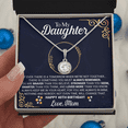 thumbnail image 3 of To My Daughter 40th Birthday Gift from Mom Eternal Hope Pendant with Message Card Keepsake from Mother Present, 3 of 7