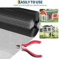 thumbnail image 5 of EastVita 48in x 50ft 1/2 Inch 19 Gauge Post Welding Galvanized Hardware Cloth Chicken Wire Roll for Coop Poultry Garden Protection (Black), 5 of 8