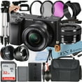thumbnail image 1 of Sony Alpha a6400 Appareil Photo Numérique Sans Miroir avec Objectif 16-50mm + Carte SanDisk 32 Go + Téléobjectif + Ensemble d'Accessoires ZeeTech, 1 of 9