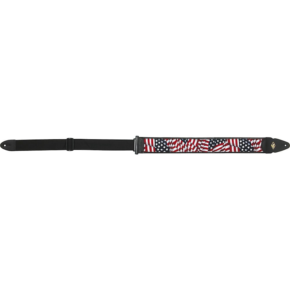LM Products Padded Designer Nylon Guitar Strap American Flag