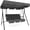 grey, variant on 3-Seat Patio Swing Chair with Adjustable Canopy-Heavy-Duty Outdoor Porch Swing for Adults with Breathable Armrests Seat-Perfect for Backyard, Poolside & Garden Relaxation