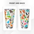 thumbnail image 3 of KLL Animals Print 40oz Stainless Steel Insulated Car Cup with Spillproof Lid - Keep Your Drink Hot or Cold on the Go-Straw Two-piece Set, 3 of 8