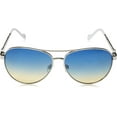 thumbnail image 2 of Jessica Simpson Women's J5702 Stylish Metal UVA and UVB Protective Aviator Fashion Sunglasses, 61mm, 2 of 6