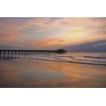 thumbnail image 2 of Miller, Anna 24x17 Black Ornate Wood Framed with Double Matting Museum Art Print Titled - Sunrise on Tybee Island Beach-Georgia-USA, 2 of 4