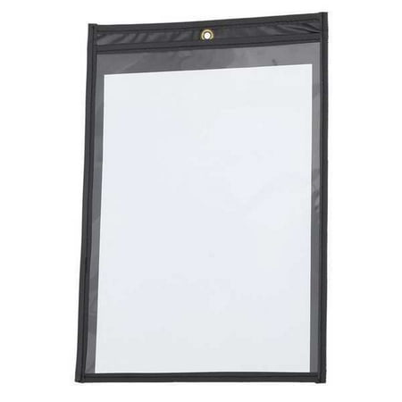 Manufacturer Varies Shop Ticket Holder,Black; Clear,PK25 2TDC1