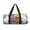 Rainbow Animals On Noah's Ark, variant on Rainbow Animals on Noah's Ark print Round Travel Duffel Bag is a foldable gym bag with an inner pocket, perfect for travel sports