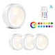 thumbnail image 2 of Iluminación inalámbrica para gabinetes y vitrinas, kit regulable debajo de los gabinetes, lámpara táctil para cocina, focos LED a batería con control remoto, paquete de 3, 2 of 7