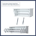 thumbnail image 6 of Costway Wall-Mounted Drying Rack Folding Clothes Towel laundry Room Storage Shelf White, 6 of 10