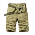 thumbnail image 2 of AKAFMK Men's and Big Men's Cargo Shorts Lightweight Multi Pocket Casual Short Pants Khaki, 2 of 3