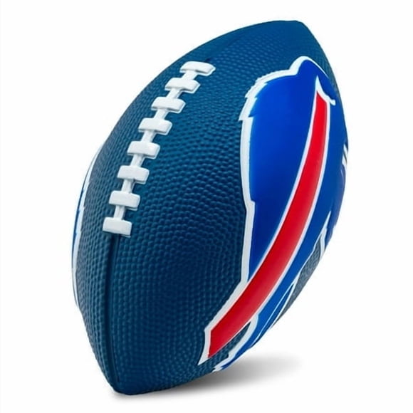 Franklin Sports NFL Buffalo Bills Football - Kids Foam Football - Soft Football - Mini Size - Perfect for Gameday - 8.5" 3D Logos!