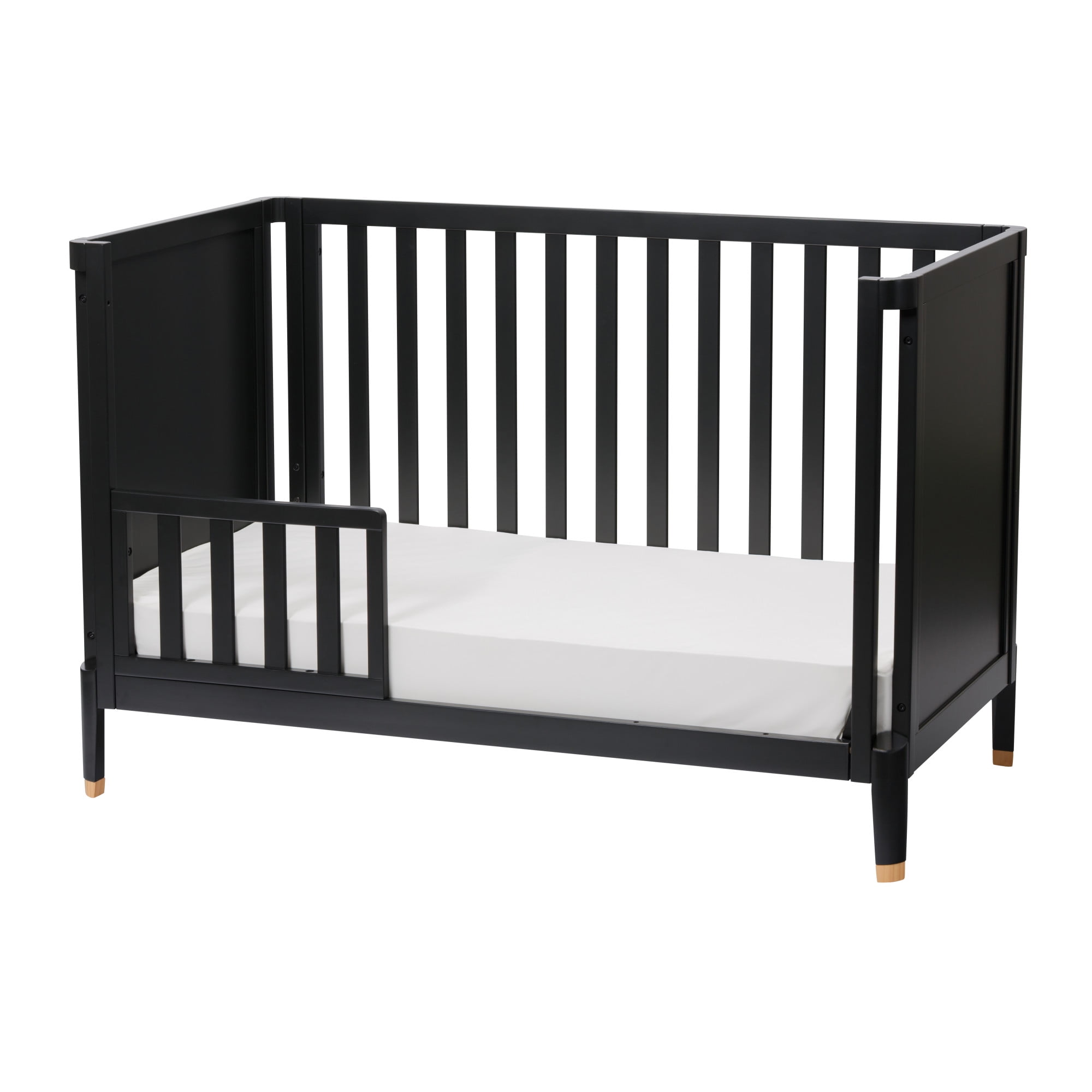 Little Seeds Aster 4-in-1 Convertible Crib, Black