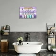 thumbnail image 4 of Purple Lavender Bathroom Wall Art Farmhouse Lavender Flower Pictures Wall Decor Country Rustic Floral Inspirational Canvas Painting Modern Home Framed Artwork For Office Bedroom 12"X16", 4 of 6