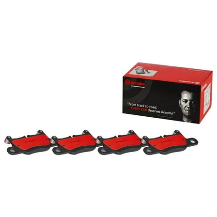 Brembo OE P65031N Rear Premium NAO Ceramic Brake Pads for Porsche 911