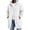 White, variant on LNZGNM Hoodies for Men Zip Up Loose Fit Casual Fall Sweatshirts, Fashionable Drawstring Long Sleeve Top Coat with Pockets, Army Green (XXXXXL)