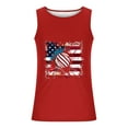thumbnail image 4 of Cmfcve Men's Summer Oversize Tank Top Simple Versatile Patriotic Tees Sleeveless Round Neck Fitness Undershirt, 4 of 5
