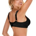 thumbnail image 3 of Wingslove Women's Full Coverage Plus Size Bra Non Padded Wireless Minimizer Bra, Black 50H, 3 of 7