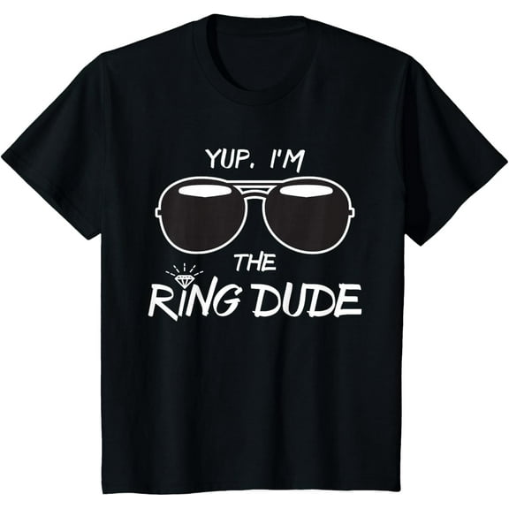 Yup I'm The Ring Dude Funny Kids Ring Bearer Boys T-Shirt