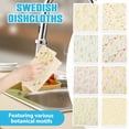 thumbnail image 5 of 8 Pcs Swedish Dishcloths Reusable Kitchen Dish Towels Absorbent Dishcloths Washable Cellulose Sponge Cloths Quick Drying Cleaning Cloths Soft Kitchen Dish Cloth, 7.7 x 6.7in, 5 of 9