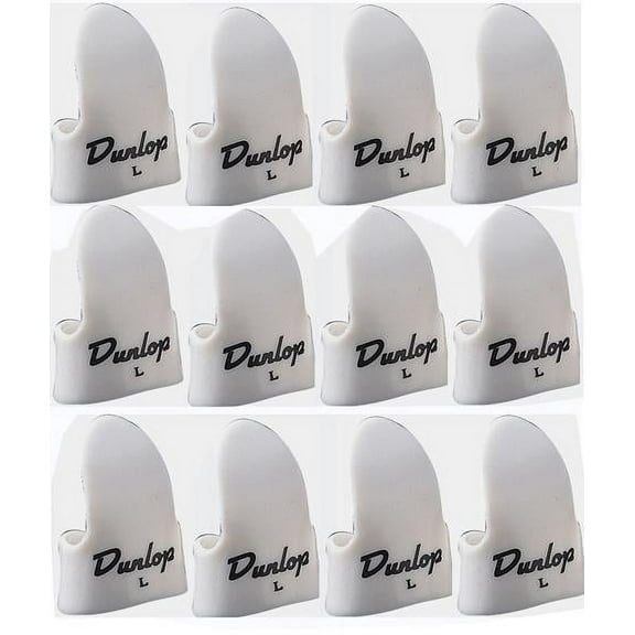 DUN-9021R Dunlop Large Finger Picks White 12 Pack