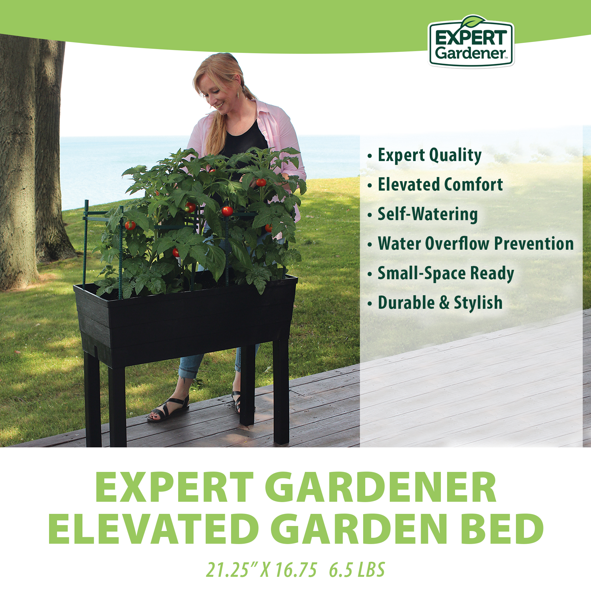 Expert Gardener Elevated Self-Watering Garden Bed photo 2