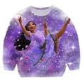 thumbnail image 1 of Encanto encantador para niños, ropa súper genial, sudadera de gran tamaño para niñas, ropa de otoño para niños, sudaderas con capucha 3D con estampado de dibujos animados 3T Gao Jinjia LED, 1 of 2