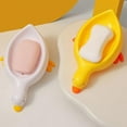 thumbnail image 2 of Plastic Duck Shape Soap Box for Bathroom, Anti-Slip and Drainable, Suitable for Family and Travel, 2 of 9