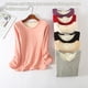 thumbnail image 5 of Qarigey Ropa interior Camiseta Mujer Cálido Grueso Algodón A prueba de viento Ropa interior sin rastro Ropa cómoda Manga larga Invierno Prendas para la parte del cuerpo Blanco,Blanco XL XL Qarigey AP013131-11, 5 of 6