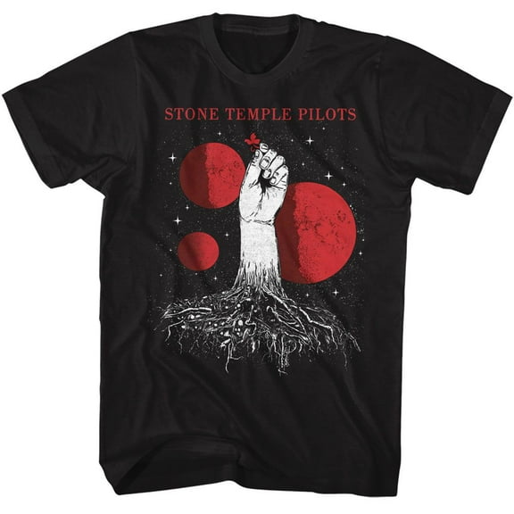 Stone Temple Pilots Planets Black Adult T-Shirt 2Xl