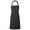 Black, variant on Premier Adult Annex Oxford Faux Leather Bibbed Full Apron