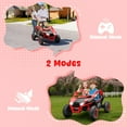 thumbnail image 3 of 24V Ride on Toy Cars 2 Seater, Kids Ride on UTV Cars with Remote Control, Battery Powered Electric Car for Kids Boys Girls 3-8 w/Bluetooth and Lights, 4 Wheelers Drive, Red, 3 of 8
