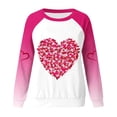 thumbnail image 4 of Jienlioq Chandail en Molleton de la Saint-Valentin pour Femmes Imprimé Décontracté Manches Longues Col Rond Rose G, 4 of 4