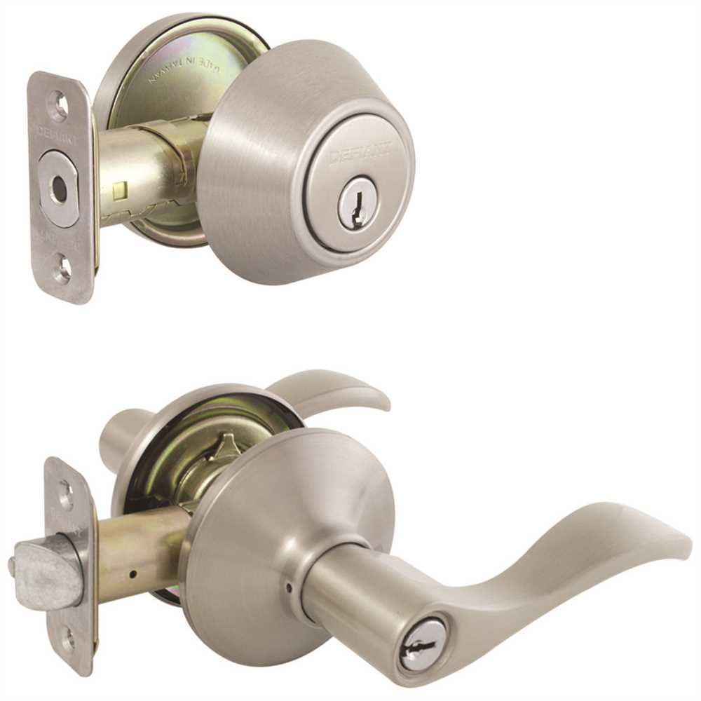 Defiant 308663403 Satin Nickel Naples Keyed Entry Door Lever With ...