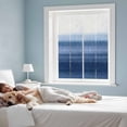 thumbnail image 3 of Navy Blue Ombre Privacy Window Film, Decorative Frosted Glass Window Film, Farmhouse Modern Gradient Reusable Peel and Stick Static Cling for Home Bathroom Office Glass Door 17.7"x39.3", 3 of 8