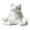 White, variant on Artistic Frogs Sculpture Resin Yoga Decorations with Geometric Design Small Desktop Statue for Living Room Bedroom