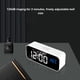 thumbnail image 3 of Billuyoard Reloj despertador electrónico Digital LED temperatura Control de voz de inteligente recargable Snooze relojes de oficina en casa Electrodomésticos Negro Billuyoard HA083552-02B, 3 of 6
