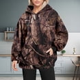 thumbnail image 2 of Bovemsi Sweatshirt for Women Long Sleeved With Gradient Letter Printed Pockets And Camo Hoodie, 2 of 9